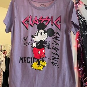 Disney Classic Mickey Mouse Purple Tee